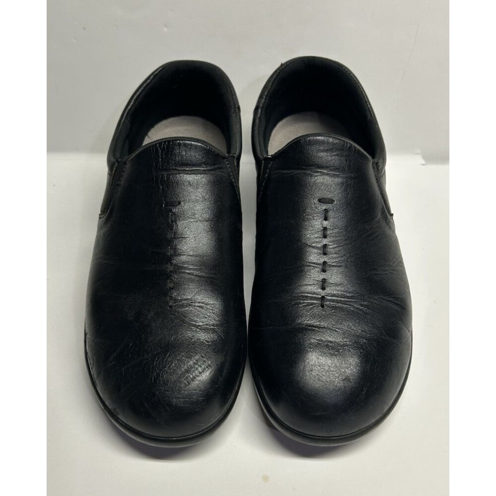 SAS Viva Tripad Comfort Slip On Black Leather Comfort Casual Loafers Sz 8W